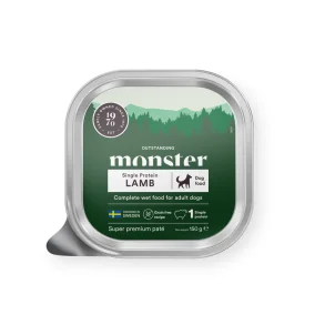 MONSTER Dog Pat� Tray - Lamb 150g