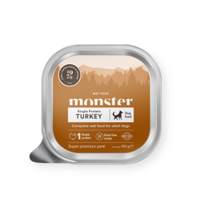 MONSTER Dog Pat� Tray - Turkey 150g