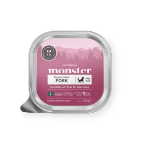 MONSTER Dog Pat� Tray - Pork 150g