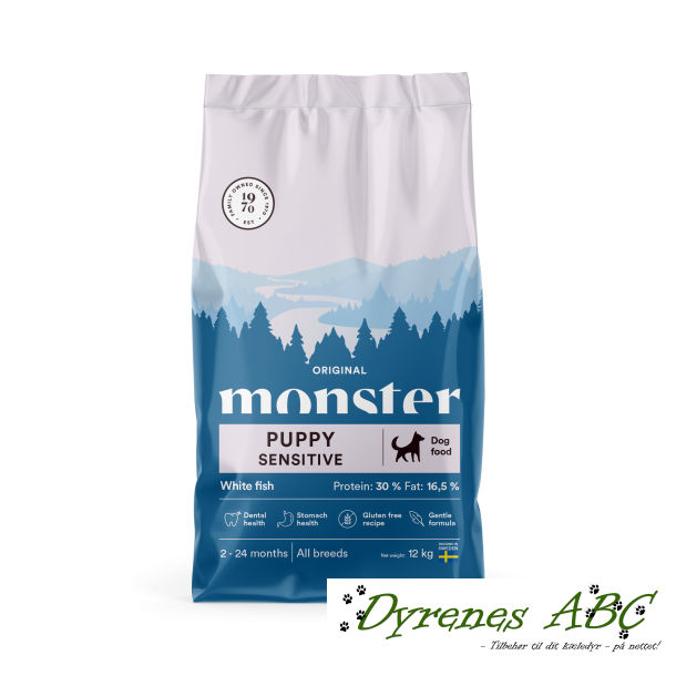 MONSTER Original Puppy Sensitive - White Fish, 12kg