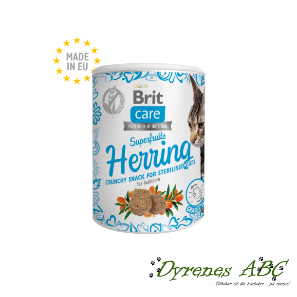 Brit Care Cat Snack Superfruits Herring, 100g