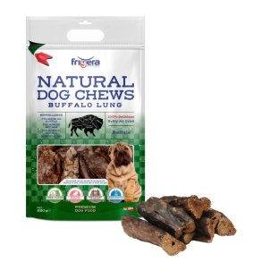Natural Dog Chews - Bøffellunge, 250g