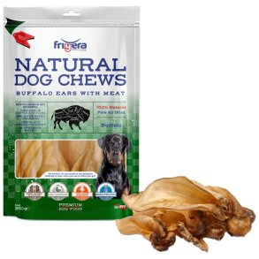Natural Dog Chews - Bffelrer med kd, 250g