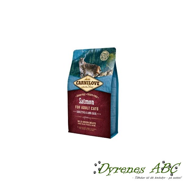 Carnilove Laks, Sensitive &amp; Long Hair, 2kg