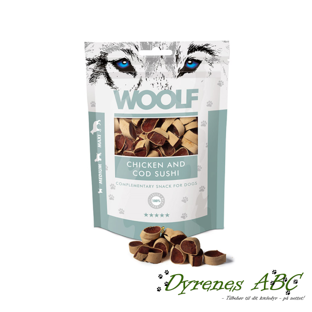 Woolf Chicken &amp; Cod Sushi, 100g