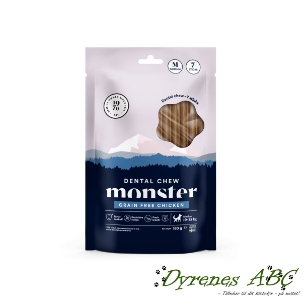 MONSTER Dental Chew Grain Free Chicken - Mellem hund