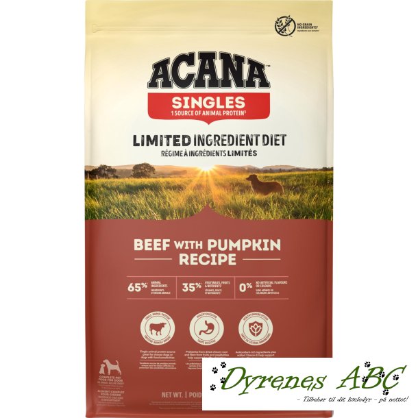 Acana Singles Beef whit Pumpkin 