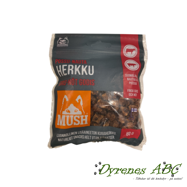 MUSH Herkku Minisnack - Gris &amp; Okse