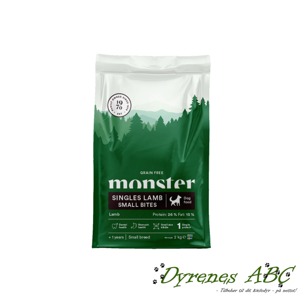 MONSTER Grain Free dog - Singles Lamb Small Bites, 2kg