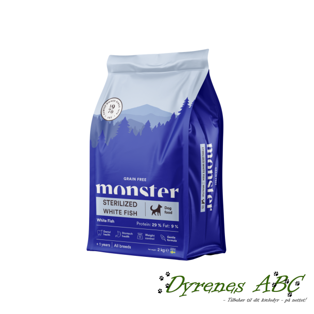 MONSTER Grain Free Dog Sterilized - White Fish