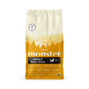 MONSTER Original adult Small Bites - Chicken & Turkey, 12kg