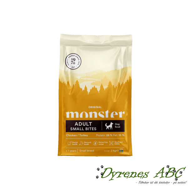 MONSTER Original adult Small Bites - Chicken &amp; Turkey, 2kg