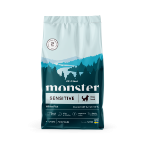 MONSTER Original adult Sensitive - White Fish, 12kg