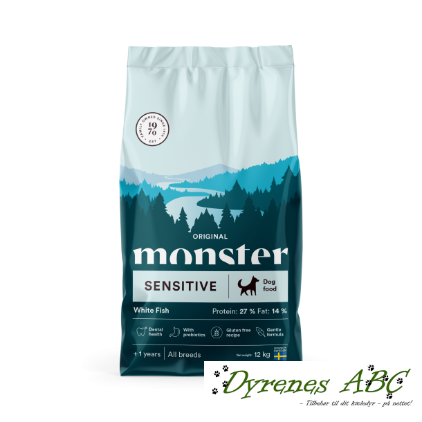 MONSTER Original adult Sensitive - White Fish, 12kg