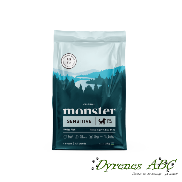 MONSTER Original adult Sensitive - White Fish, 2kg			