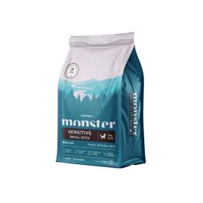 MONSTER Original Dog Sensitive Small Bites - White Fish