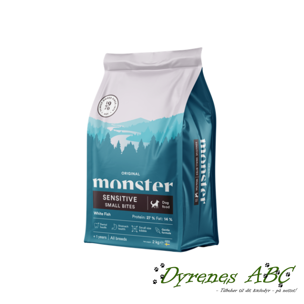 MONSTER Original Dog Sensitive Small Bites - White Fish