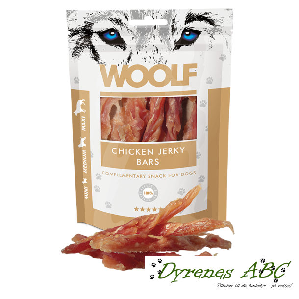 Woolf Chicken Jerky bars