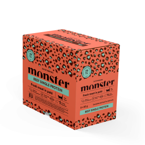 MONSTER Cat Single Protein Paté - Beef, 8x85g