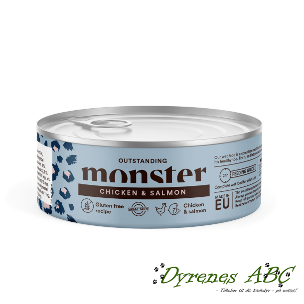 MONSTER Cat Multi Protein vdfoder - Chicken &amp; Salmon, 100g