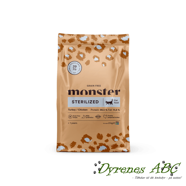 MONSTER Grain Free Sterilized Cat, 2kg