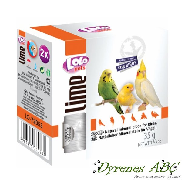 Lolo Fuglekalksten 35g, natural