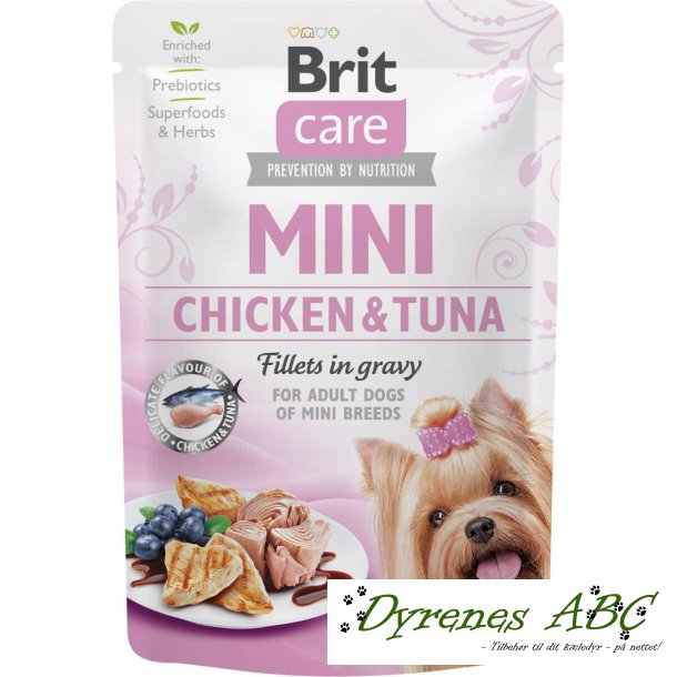 Brit Care Mini Filet i Sovs - Chicken &amp; Tuna, adult dog, 85g