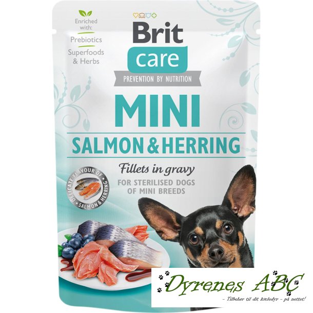 Brit Care Mini Filet i Sovs - Salmon &amp; Herring, adult dog, 85g