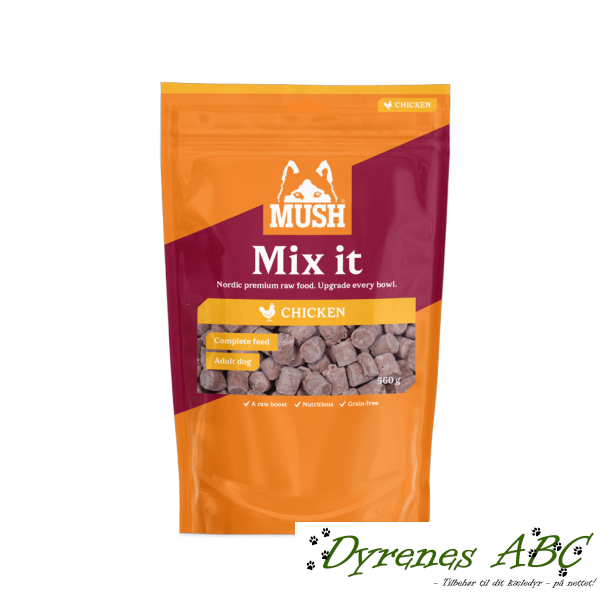 MUSH Mix it - Raw Frozen Kylling