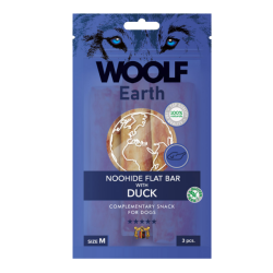 Woolf Earth Noohide Flat Bar with  Duck, M