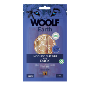 Woolf Earth Noohide Flat Bar with  Duck, M