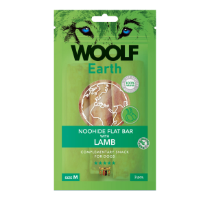 Woolf Earth Noohide Flat Bar with Lamb, medium	