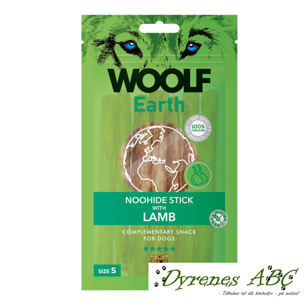 Woolf Earth Noohide Stick with Lamb, small