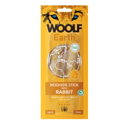 Woolf Earth Noohide Stick with Rabbit, L