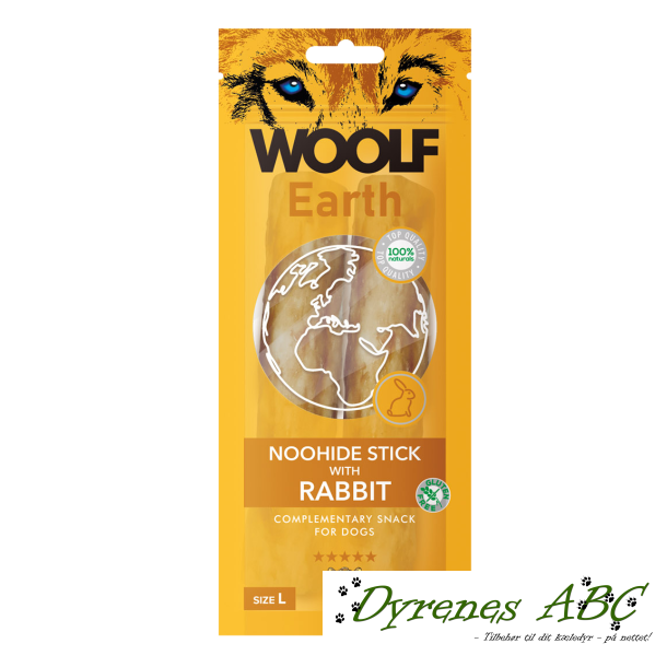 Woolf Earth Noohide Stick with Rabbit, L