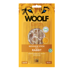 Woolf Earth Noohide Stick with Rabbit, S