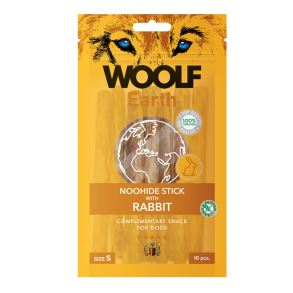 Woolf Earth Noohide Stick with Rabbit, S