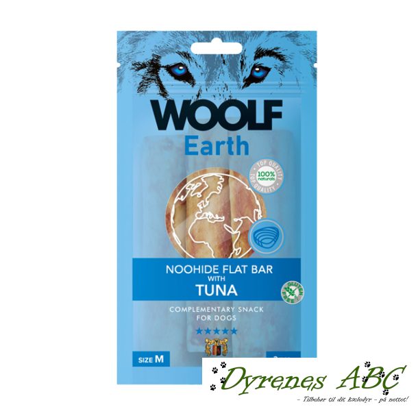 Woolf Earth Noohide Flat Bar with Tuna, M