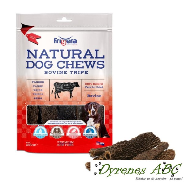 Natural Dog Chews - Oksekallun, 250g