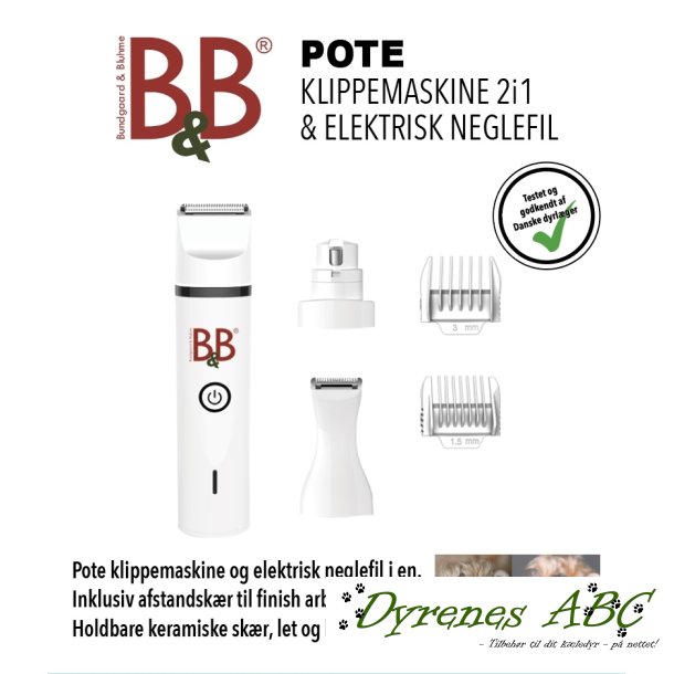 B&B Poteklippemaskine 2i1