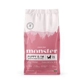 MONSTER Grain Free Puppy S/M - Turkey & Chicken, 12kg