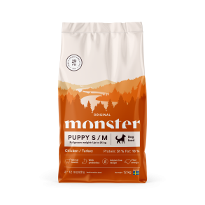 MONSTER Original Puppy S/M - Chicken & Turkey, 12kg