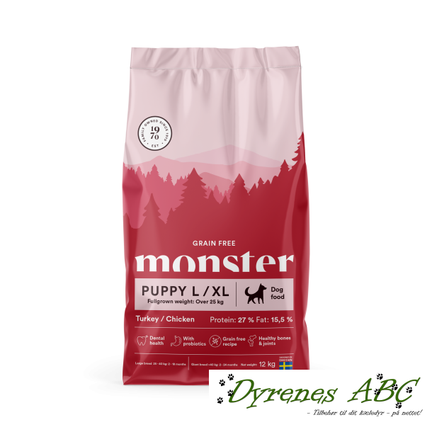 MONSTER Grain Free Puppy L/XL - Turkey &amp; Chicken, 12kg