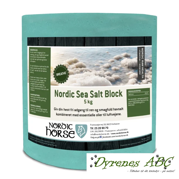 Nordic Horse Sea Salt Block - Breathe (grn)