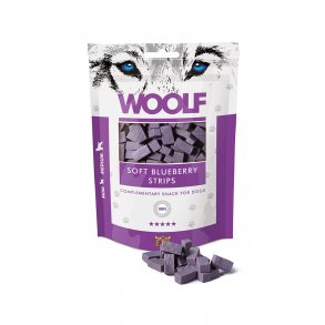Woolf Soft Blueberry strips, 100g