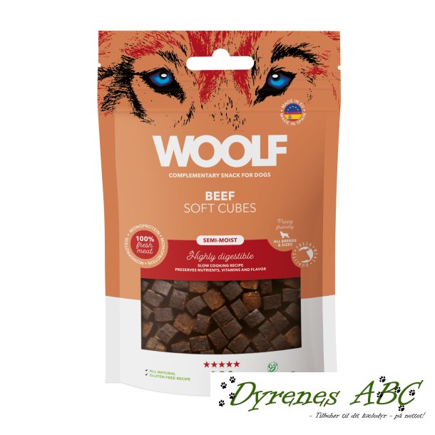 Woolf Soft Cubes Beef, 100g