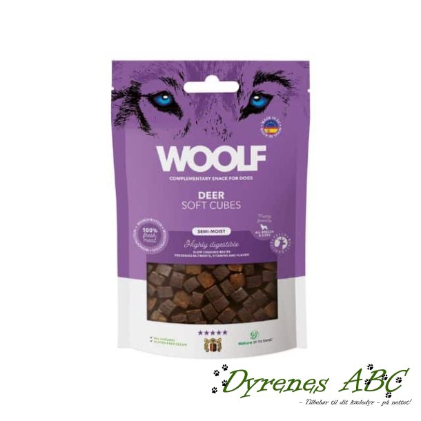 Woolf Soft Cubes Deer, 100g