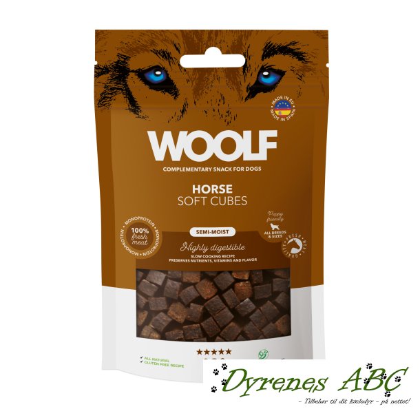 Woolf Soft Cubes Horse, 100g