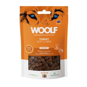 Woolf Soft Cubes Turkey, 100g