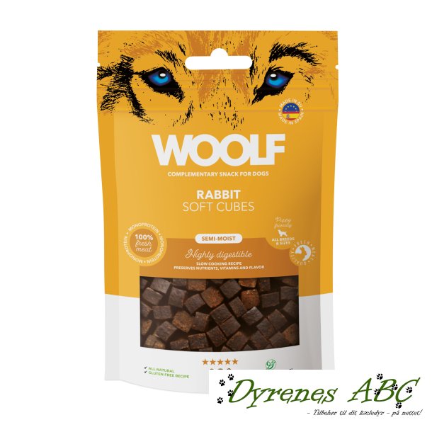 Woolf Soft Cubes Rabbit, 100g